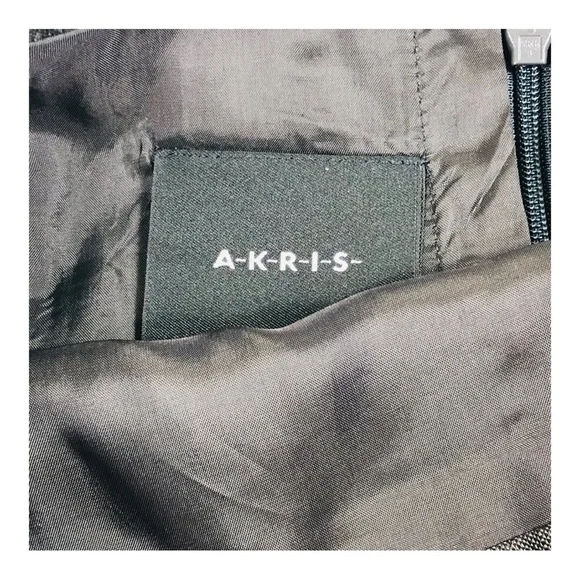 Akris Punto Linen Brown Pencil Skirt - Picture 9 of 12